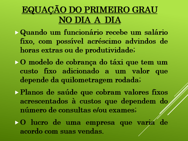 Equações e Inequações do 1º grau, 80 plays