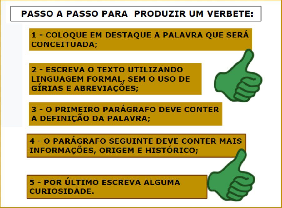 Plano de aula - 4º ano - Construindo verbetes