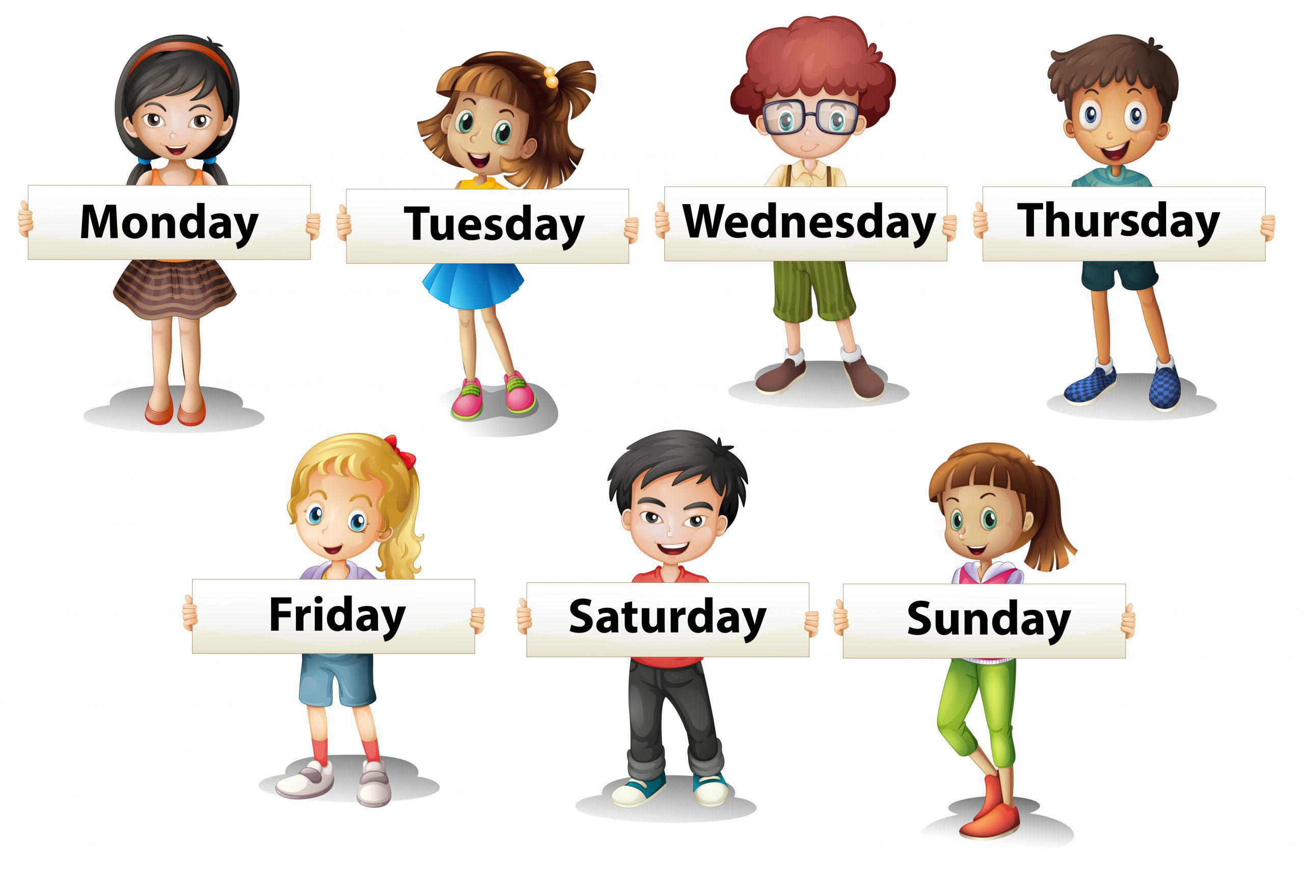 Língua Inglesa – Days of the week and months of the year: Dias da semana e  meses do ano – Conexão Escola SME