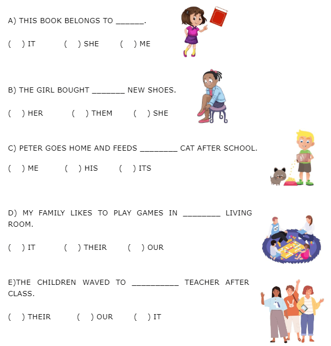 1.Circule três pronomes pessoais (personal pronouns). 2. Encontre, no  texto, o verso correspondente a: 