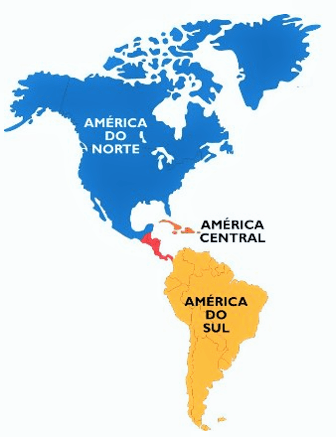 geografia regionalização do continente americano conexão escola sme