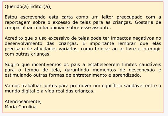 L Ngua Portuguesa Carta Do Leitor Conex O Escola Sme