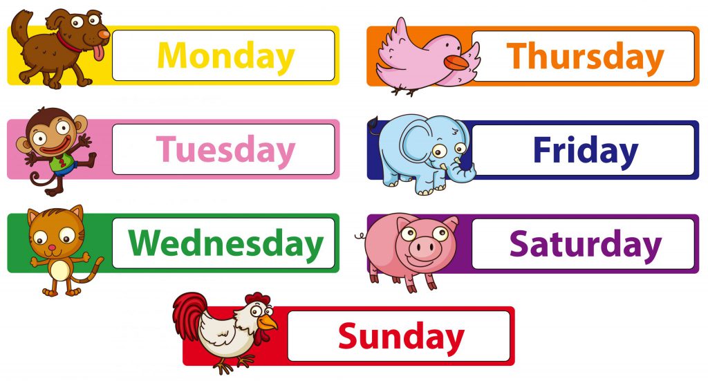 Língua Inglesa – Days of the week and months of the year: Dias da semana e  meses do ano – Conexão Escola SME