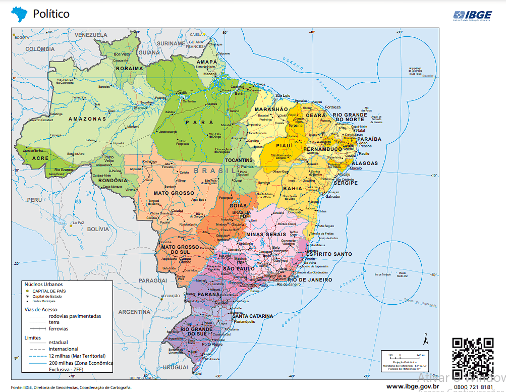 You are currently viewing Geografia – Os diferentes tipos de mapas temáticos do Brasil