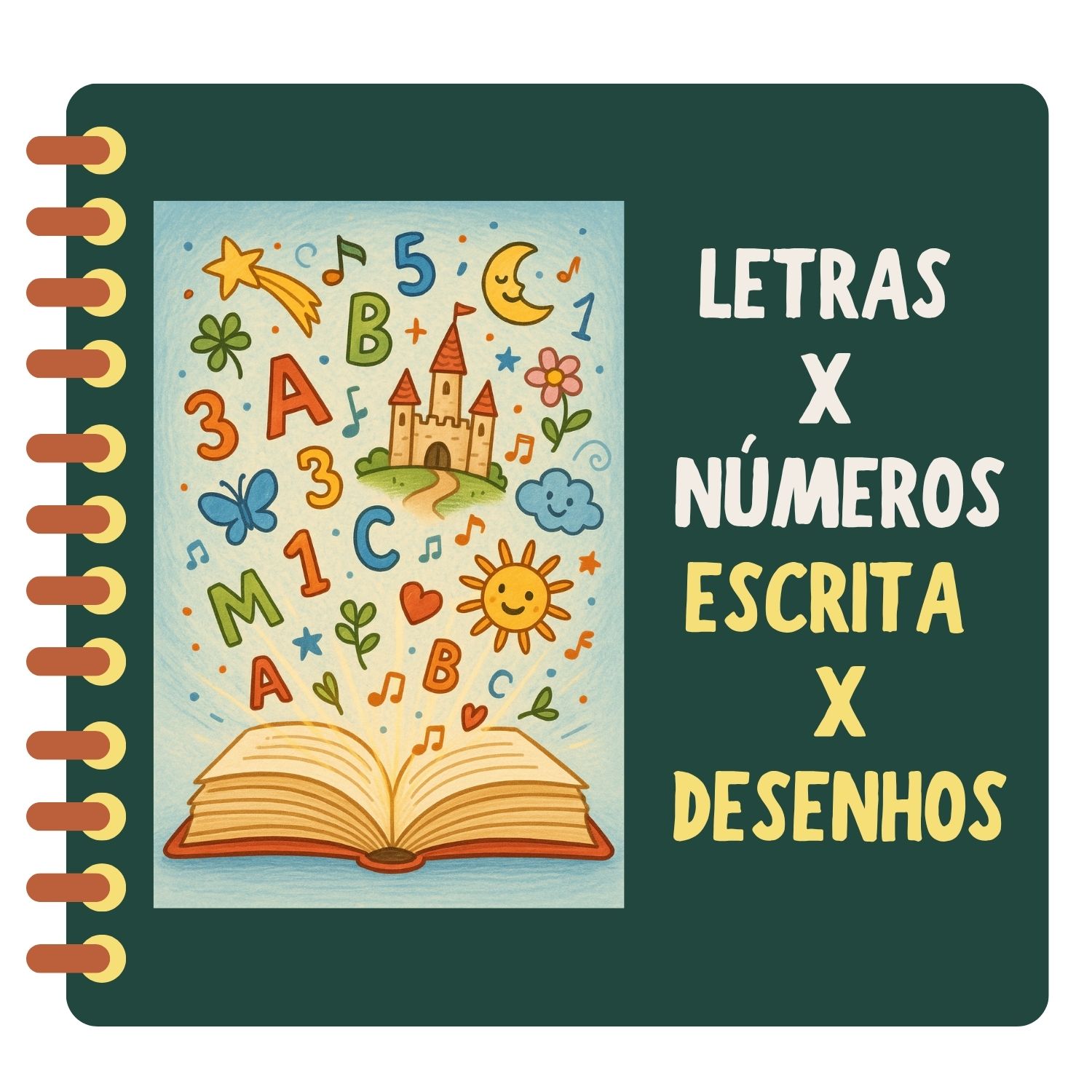 You are currently viewing Língua Portuguesa – LETRAS X NÚMEROS E ESCRITA X DESENHOS